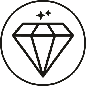 Icon representing quality.