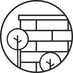 Icon representing walls.