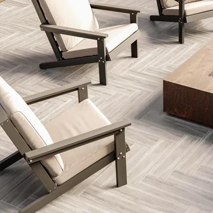 Image of beautiful seating area on a residential patio.