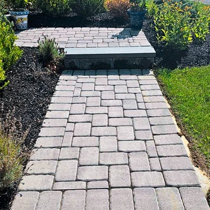 Image showing Flint Stone pavers used for an entry space.